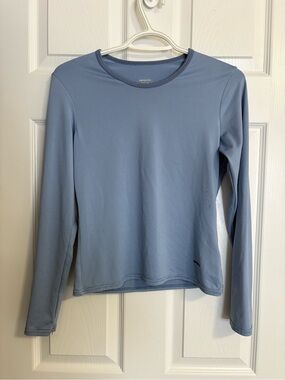 Patagonia Women’s Long-Sleeve Tee in Light Blue